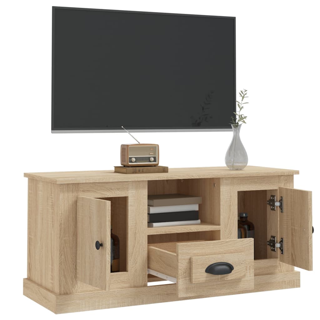 Mobile per TV Rovere Sonoma 100x35,5x45 cm in Legno Multistrato 816459