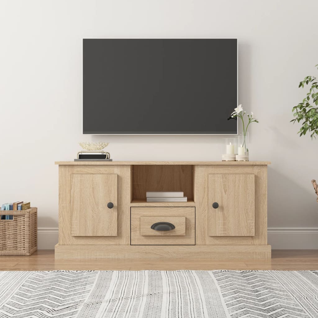 Mobile per TV Rovere Sonoma 100x35,5x45 cm in Legno Multistratocod mxl 103253