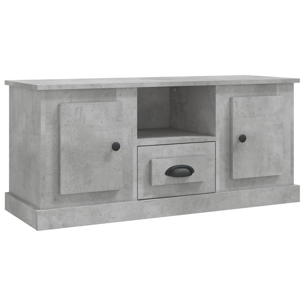 Mobile Porta TV Grigio Cemento 100x35,5x45cm Legno Multistrato 816460