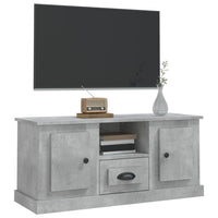 Mobile Porta TV Grigio Cemento 100x35,5x45cm Legno Multistrato 816460