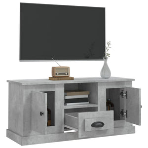 Mobile Porta TV Grigio Cemento 100x35,5x45cm Legno Multistrato 816460