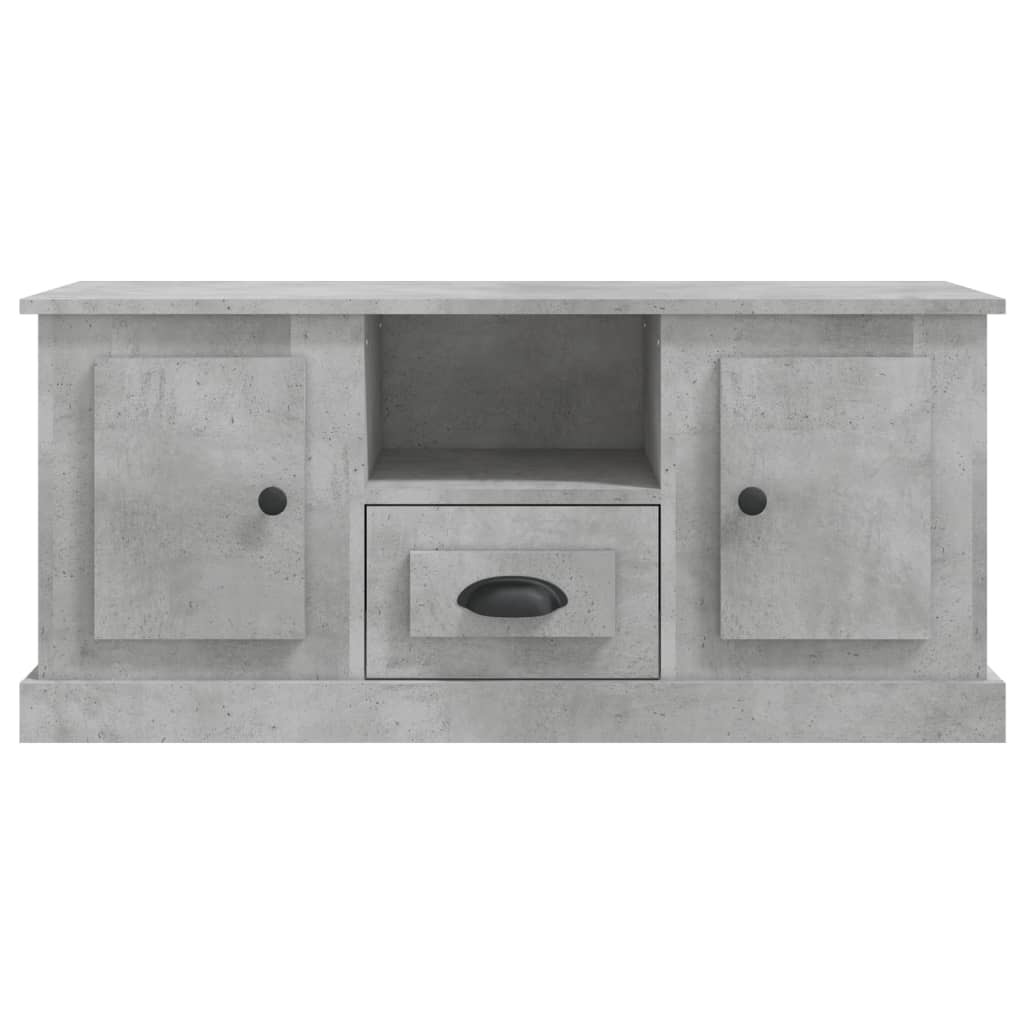 Mobile Porta TV Grigio Cemento 100x35,5x45cm Legno Multistrato 816460