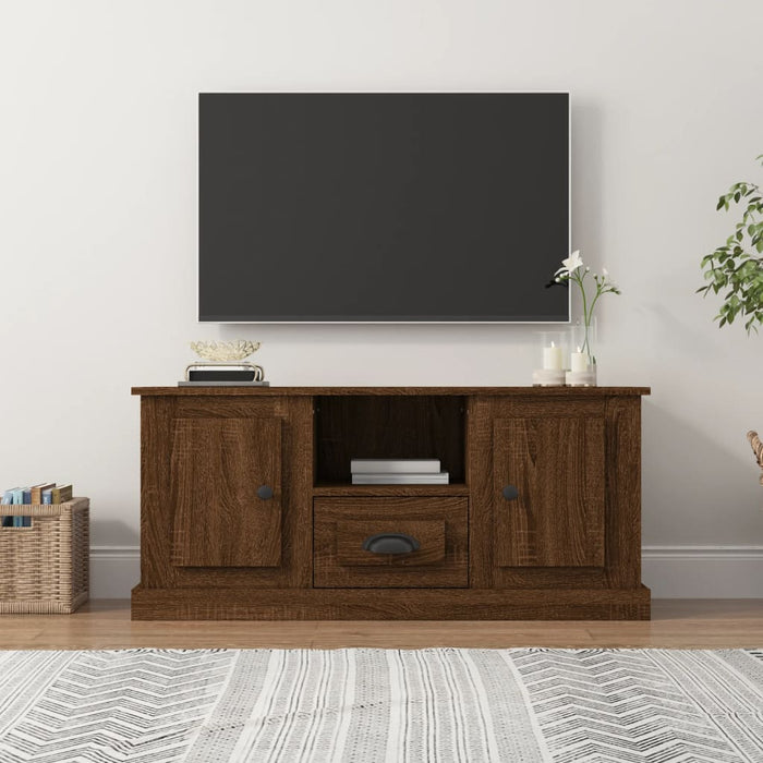 Mobile TV Rovere Marrone 100x35,5x45 cm in Legno Multistrato 816463