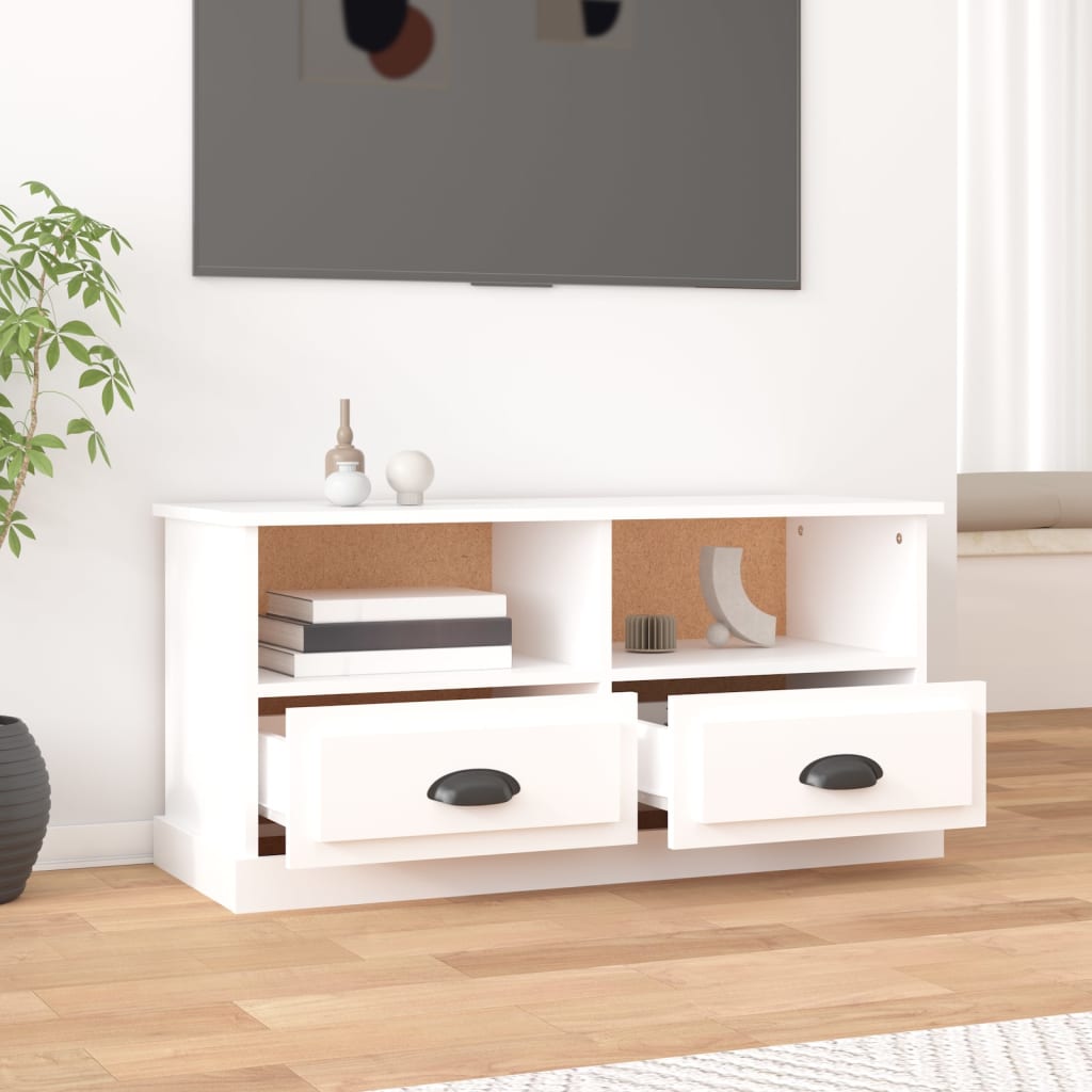 Mobile Porta TV Bianco 93x35,5x45 cm in Legno Multistratocod mxl 73200