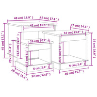 Tavolini da Salotto 3 pz Bianco Lucido in Legno Multistrato 816490