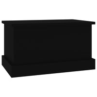 Contenitore Portaoggetti Nero 50x30x28 cm Legno Multistrato 816497