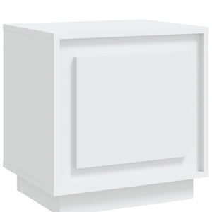 Comodino Bianco 44x35x45 cm in Legno Multistrato 819836