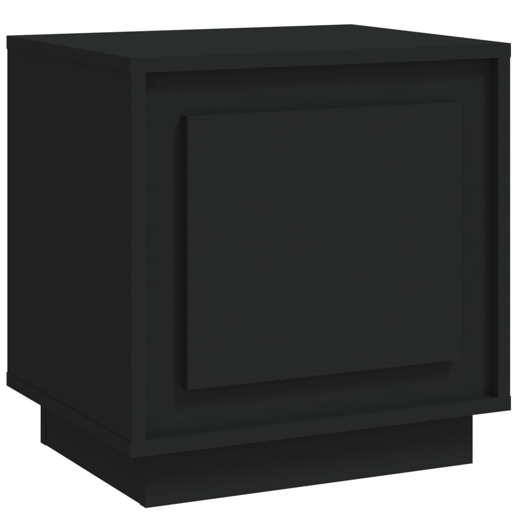 Comodino Nero 44x35x45 cm in Legno Multistratocod mxl 73436