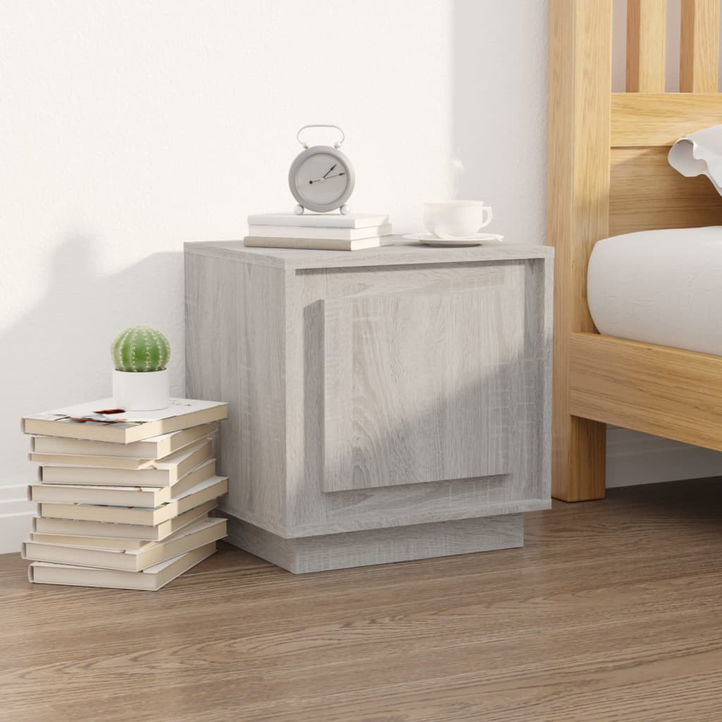 Comodini 2 pz Grigio Sonoma 44x35x45 cm in Legno Multistratocod mxl 127022