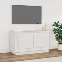 Mobile Porta TV Bianco 80x35x45 cm in Legno Multistratocod mxl 73216