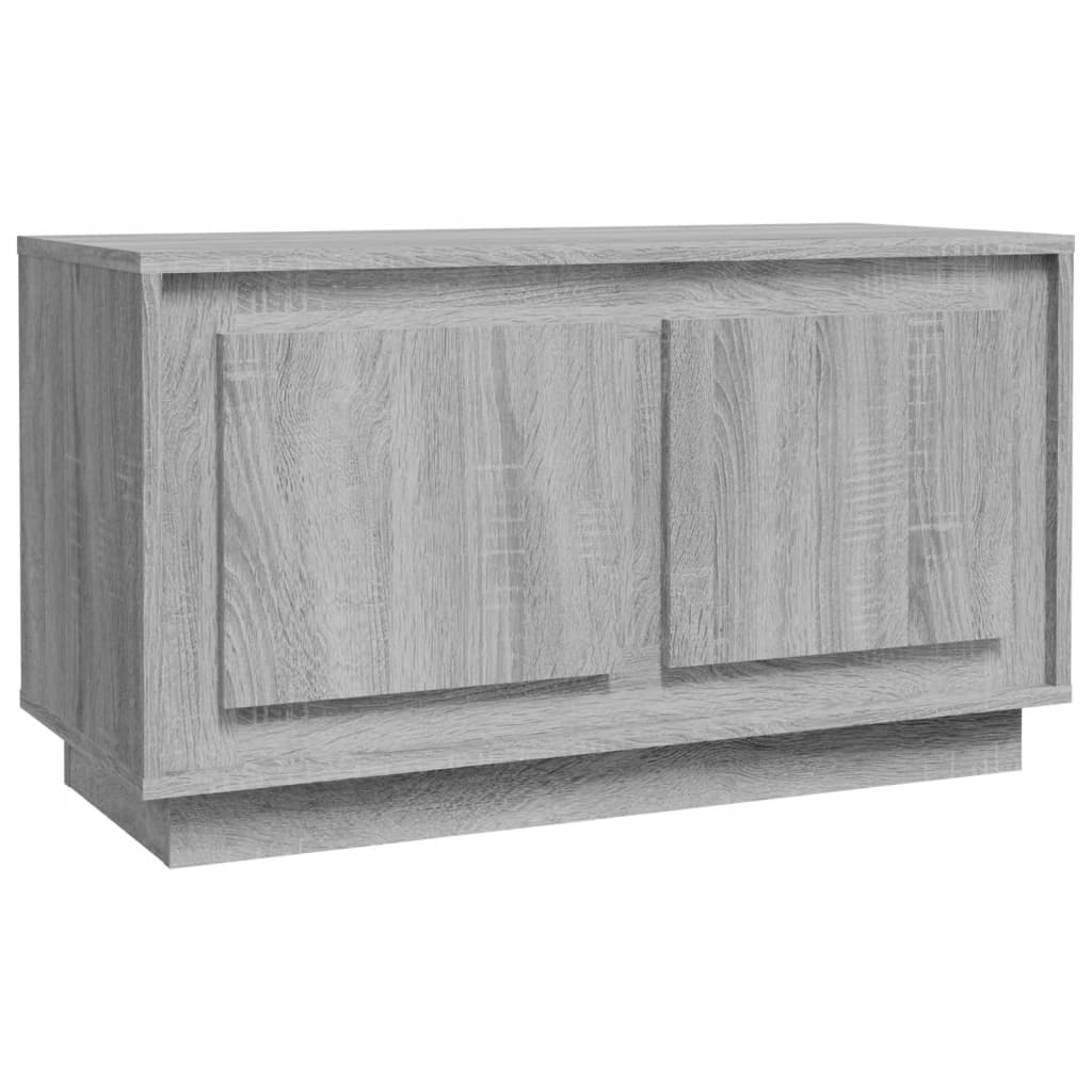 Mobile Porta TV Grigio Sonoma 80x35x45 cm in Legno Multistrato 819858