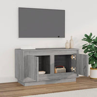 Mobile Porta TV Grigio Sonoma 80x35x45 cm in Legno Multistrato 819858