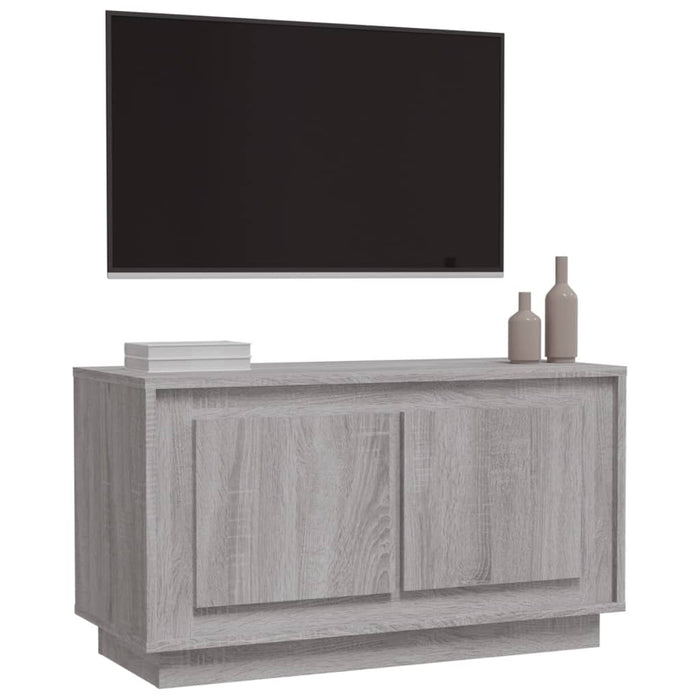 Mobile Porta TV Grigio Sonoma 80x35x45 cm in Legno Multistrato 819858