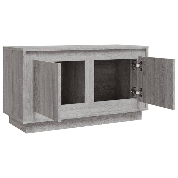 Mobile Porta TV Grigio Sonoma 80x35x45 cm in Legno Multistrato 819858