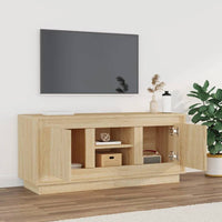 Mobile Porta TV Rovere Sonoma 102x35x45 cm in Legno Multistrato 819863