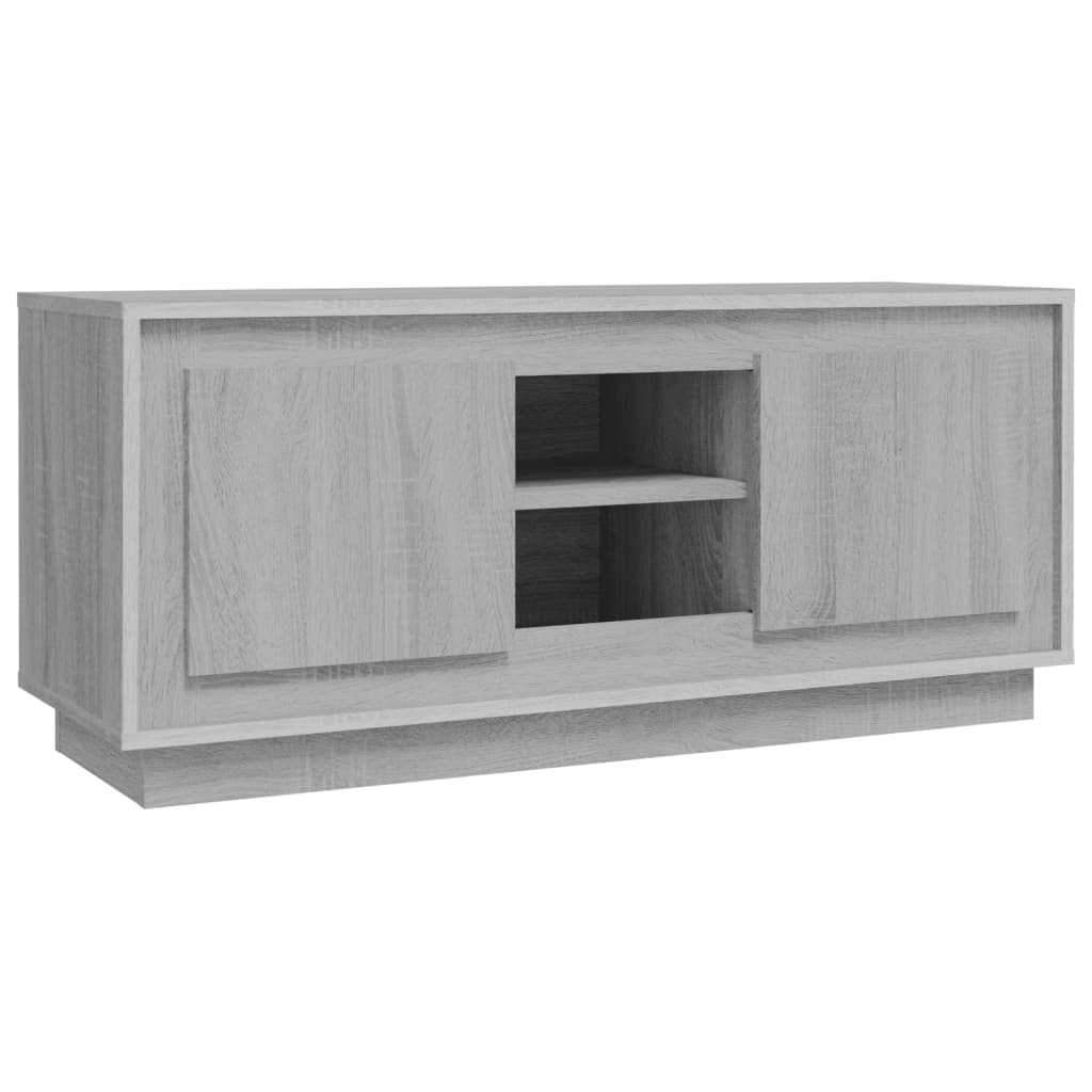 Mobile TV Grigio Sonoma 102x35x45 cm in Legno Multistratocod mxl 103134