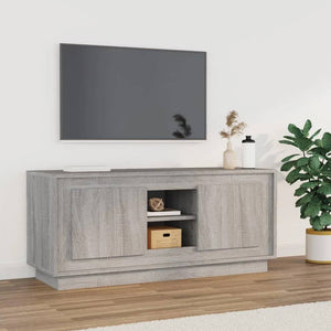 Mobile TV Grigio Sonoma 102x35x45 cm in Legno Multistratocod mxl 103134