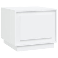 Tavolino da Salotto Bianco 51x50x44 cm in Legno Multistrato 819868