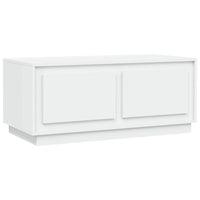 Tavolino da Salotto Bianco 102x50x44 cm in Legno Multistrato 819876