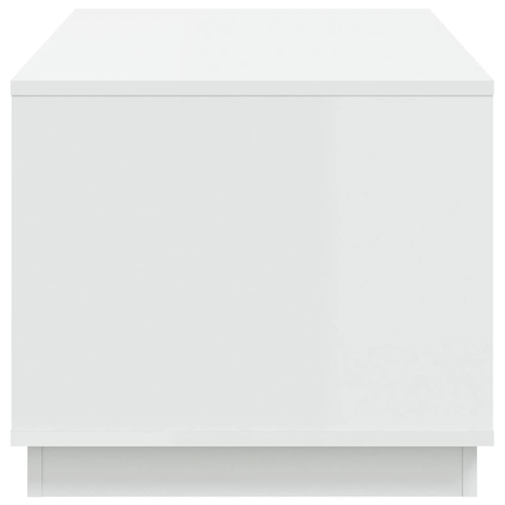 Tavolino da Salotto Bianco 102x50x44 cm in Legno Multistrato 819876