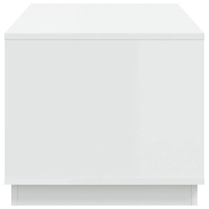 Tavolino da Salotto Bianco 102x50x44 cm in Legno Multistrato 819876