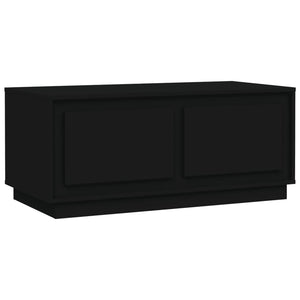 Tavolino da Salotto Nero 102x50x44 cm in Legno Multistrato 819877