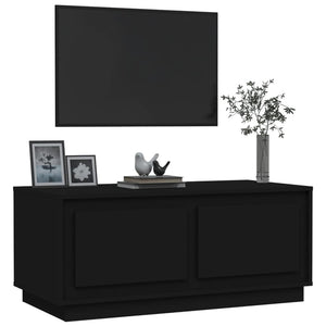 Tavolino da Salotto Nero 102x50x44 cm in Legno Multistrato 819877