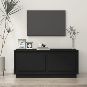 Tavolino da Salotto Nero 102x50x44 cm in Legno Multistrato 819877