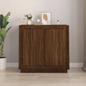 Credenza Rovere Marrone 80x34x75 cm in Legno Multistratocod mxl 108760