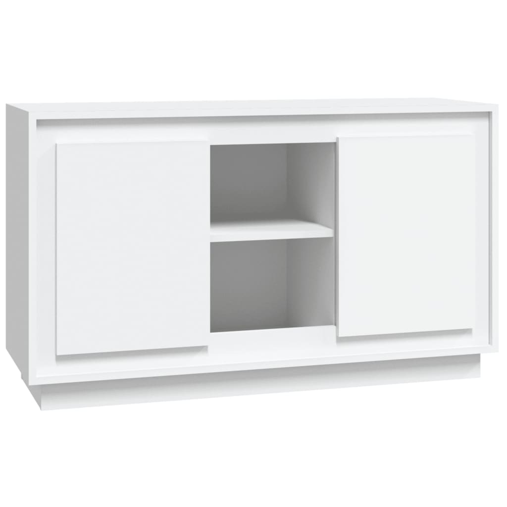 Credenza Bianca 102x35x60 cm in Legno Multistrato 831877