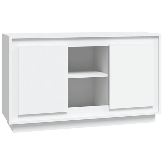 Credenza Bianca 102x35x60 cm in Legno Multistrato 831877