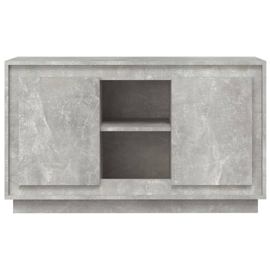 Credenza Grigio Cemento 102x35x60 cm in Legno Multistrato 831881