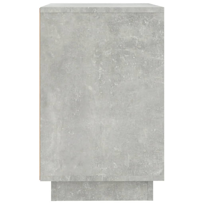 Credenza Grigio Cemento 102x35x60 cm in Legno Multistrato 831881