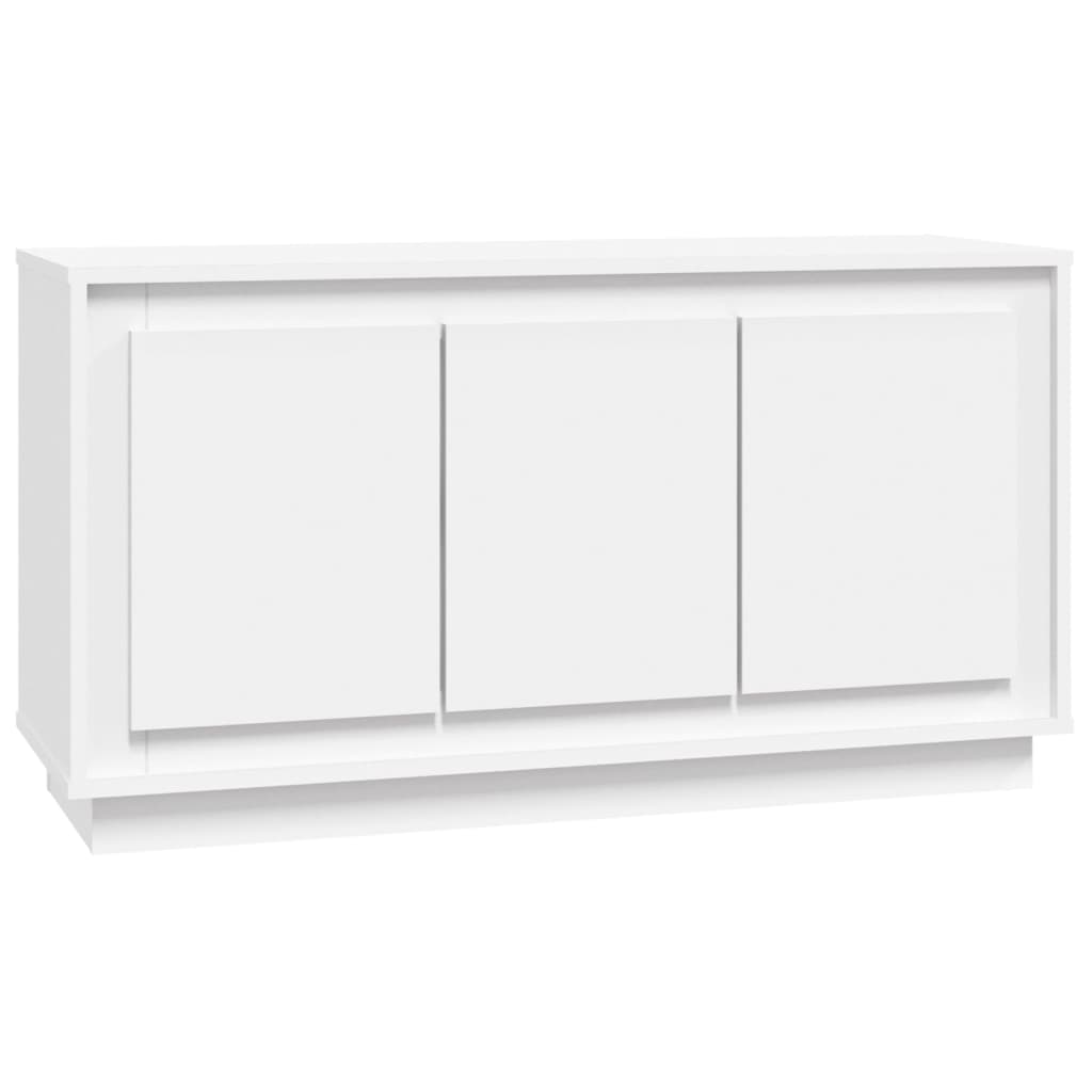 Credenza Bianca 102x35x55 cm in Legno Multistrato 831885