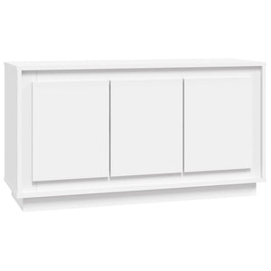 Credenza Bianca 102x35x55 cm in Legno Multistrato 831885