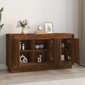 Credenza Rovere Marrone 102x35x55 cm in Legno Multistrato 831892