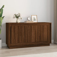 Credenza Rovere Marrone 102x35x55 cm in Legno Multistrato 831892