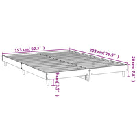 Giroletto Nero 150x200 cm in Legno Multistrato 832030