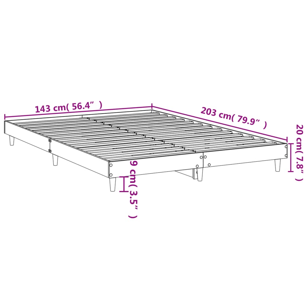 Giroletto Bianco 140x200 cm in Legno Multistrato 832037