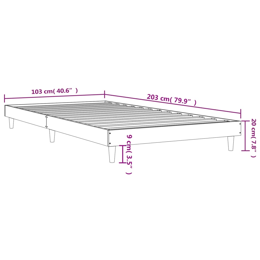 Giroletto Nero 100x200 cm in Legno Multistrato 832054