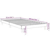 Giroletto Rovere Fumo 90x200 cm in Legno Multistrato 832066