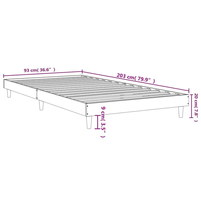 Giroletto Rovere Fumo 90x200 cm in Legno Multistrato 832066