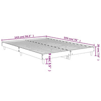 Giroletto Nero 140x190 cm in Legno Multistrato 832070