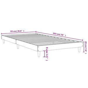 Giroletto Bianco 90x190 cm in Legno Multistrato 832093