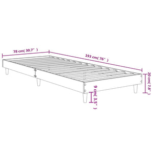 Giroletto Nero 75x190 cm in Legno Multistrato 832102