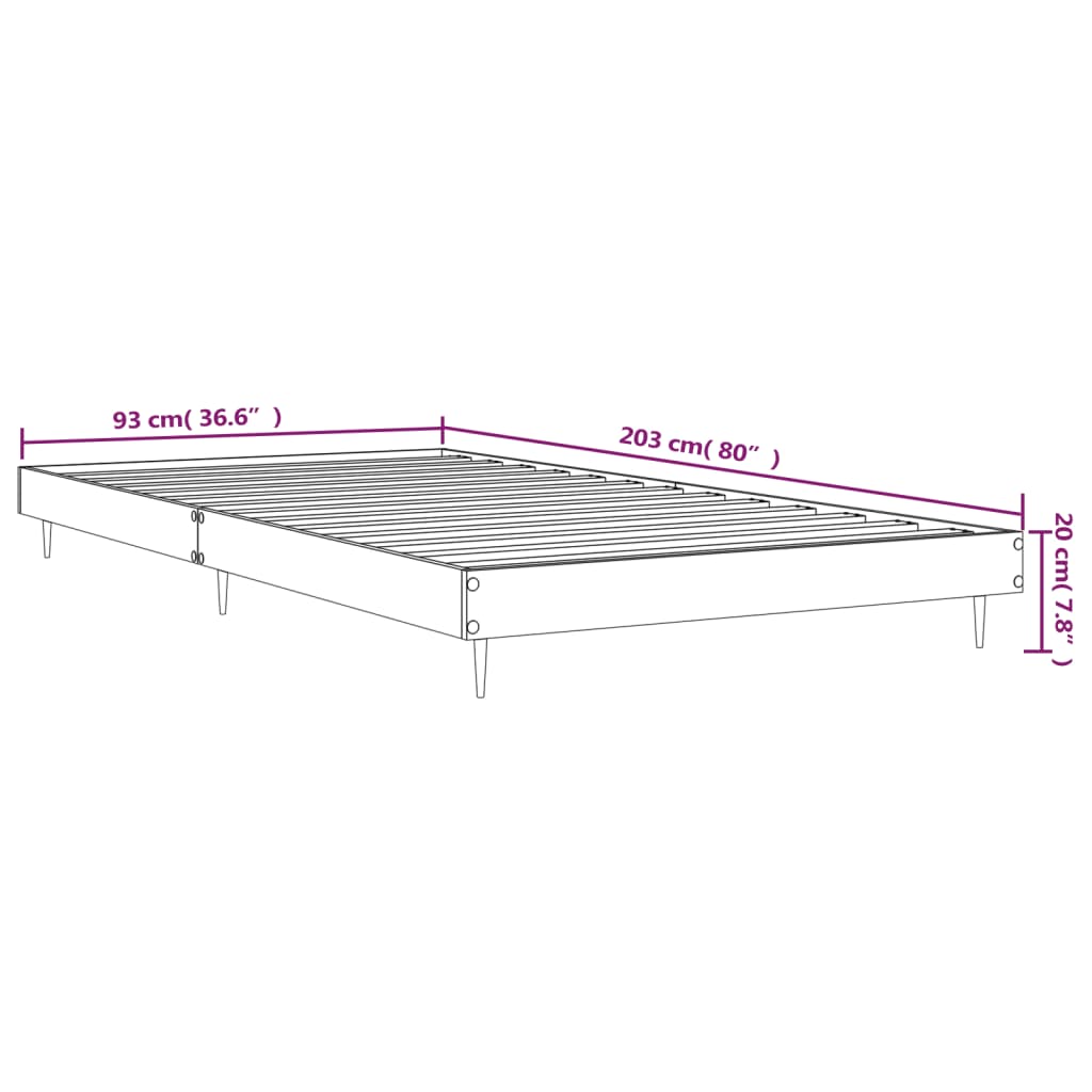 Giroletto Bianco 90x200 cm in Legno Multistrato 832165