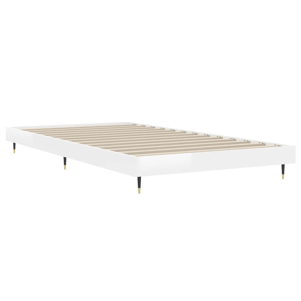 Giroletto Bianco Lucido 90x200 cm in Legno Multistrato 832167