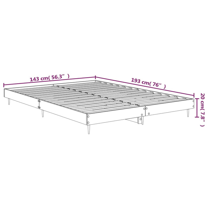 Giroletto Nero 140x190 cm in Legno Multistrato 832174