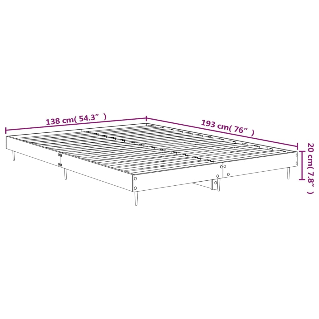 Giroletto Bianco 135x190 cm in Legno Multistrato 832181