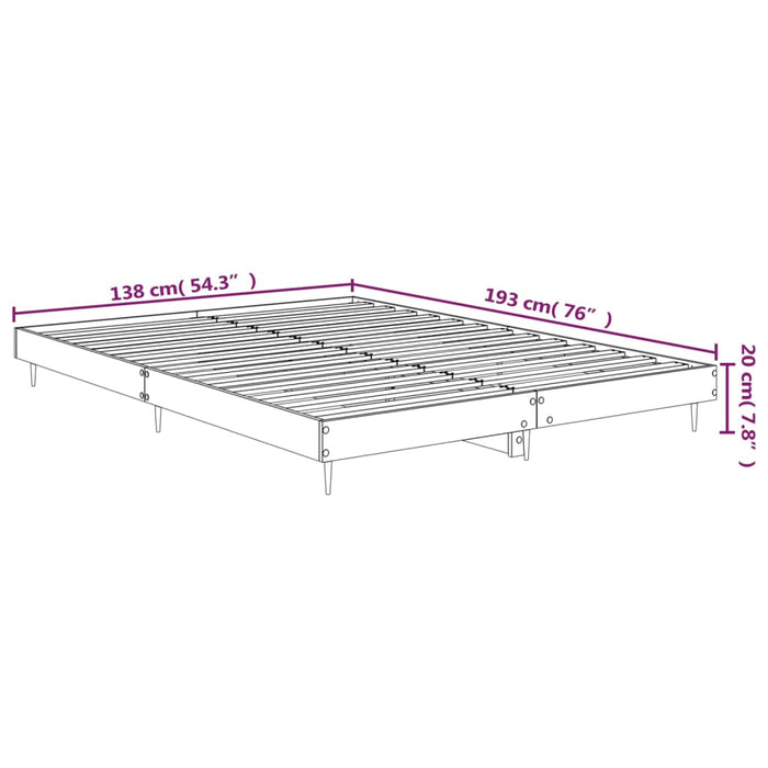 Giroletto Bianco Lucido 135x190 cm in Legno Multistrato 832183